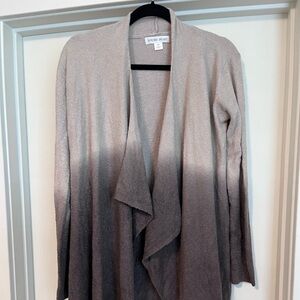 Barefoot Dreams CozyChic Lite Ombre Calypso Drape Front Wrap Cardigan S/M
